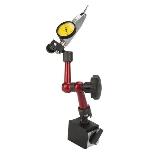 Magnetic Base Holder for 0-0.8mm Dial Gauges, Professional Lever Dial Test, Flexible Arm