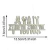 My Tools My Rules Decorative Die Cut Metal Embossing Stencils Carbon Steel Cutting Dies for Card Making Scrapbooking