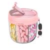[New] 1Pcs Daily Medicine Organizer Portable 6-Compartment Vitamin Supplement Pill Storage Box For Unisex Home And Travel Use