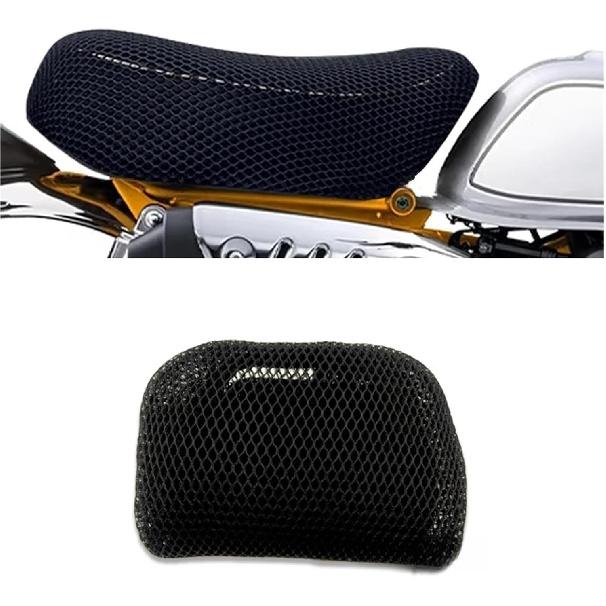 Motorrad Sitzbezug für Monkey125 für Monkey 125 Motorrad Isolierter Sitzbezug Zubehör Wabenmuster Schutzpolster Stoff Sattel