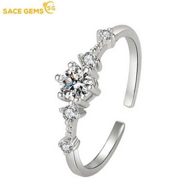 Classic Copper Alloy Zircon Ring Ladies Jewelry Wedding Promise Party Gift