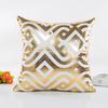 Gold Foil Printing Pillow Case Sofa Waist Throw Cushion Cover Home Decor 