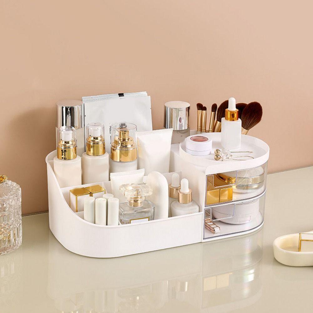 Large Capacity Cosmetics Storage Box Plastic Sundries Storage Box Office