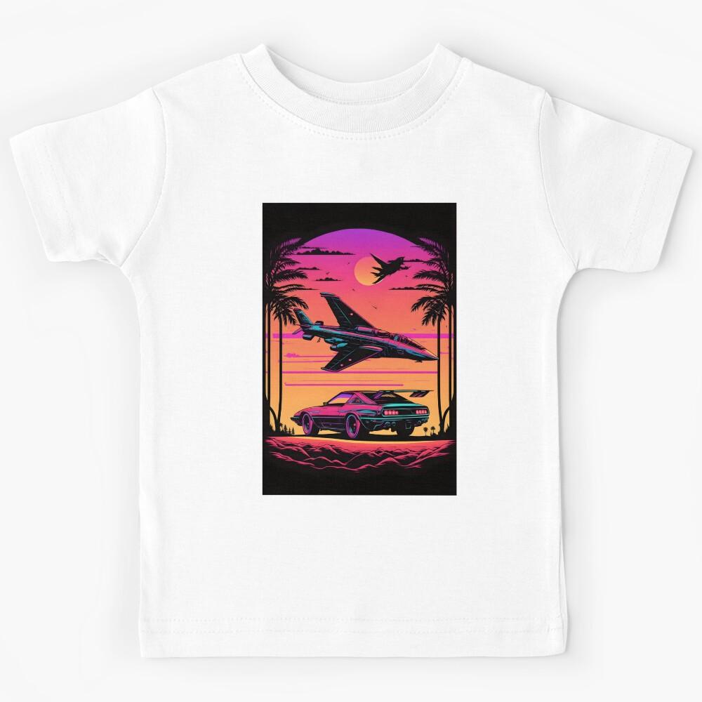 80s Hot Rod & Jet on a Sunset Kids T-Shirt 160