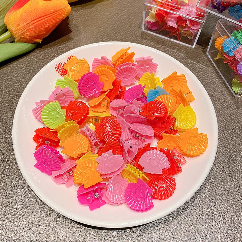 

20 шт./лот Маленькие заколки-крабики для волос в виде бабочек для маленьких девочек, милые, конфетных цветов, с цветком и мишкой, детская заколка для волос, аксессуары для волос