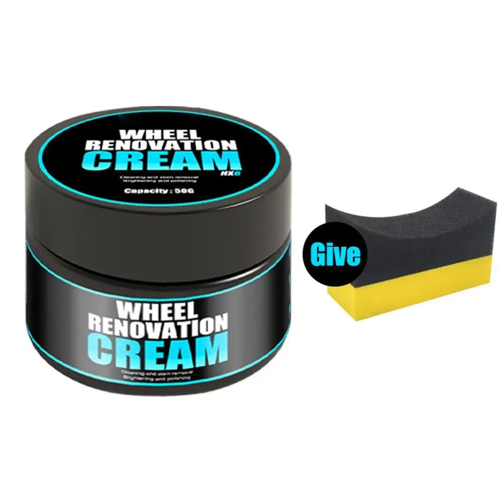 

Car Tire Gloss Wax 50g With Sponge Black Shine Restores Tire Tire Protection Enhances Appearan Prevent Gloss Oxidative Last O9H6