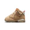 Travis Scott X Air 6 Retro TD British Khaki Baby Sneakers Tan Sail Bright-Crimson DH0692-200