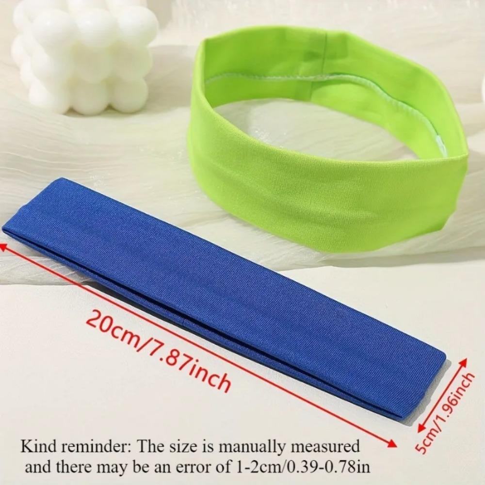 Women Solid Color Knitted Headbands, Elastic Hair Bands, Fashion Hair Accessories for Sports Running Fitness Yoga Makeup