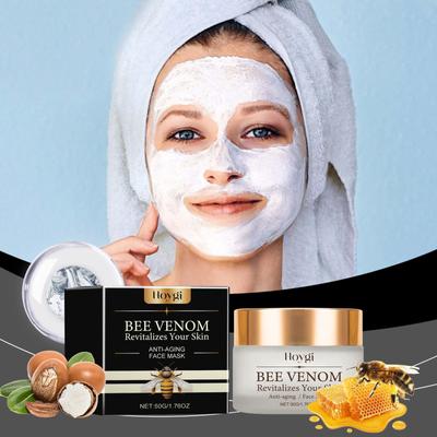 Arı Zehiri Maskesi Sıkılaştırıcı, Nemlendirici, Nemlendirici, Parlatıcı, Kırışıklık Karşıtı Cilt Bakımı, Nemlendirici, Beyazlatıcı ve Hassas Cilt Maskesi