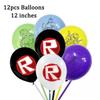Hot Robot Roblox Dětská Narozeninová Párty Potřeby Sada Jednorázové Nádobí Roblox Papírové Talíře Kelímky Balónky Baby Shower Party Dekorace