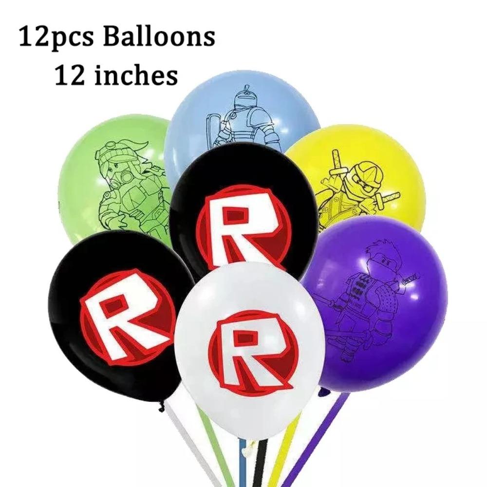 Hot Robot Roblox Dětská Narozeninová Párty Potřeby Sada Jednorázové Nádobí Roblox Papírové Talíře Kelímky Balónky Baby Shower Party Dekorace