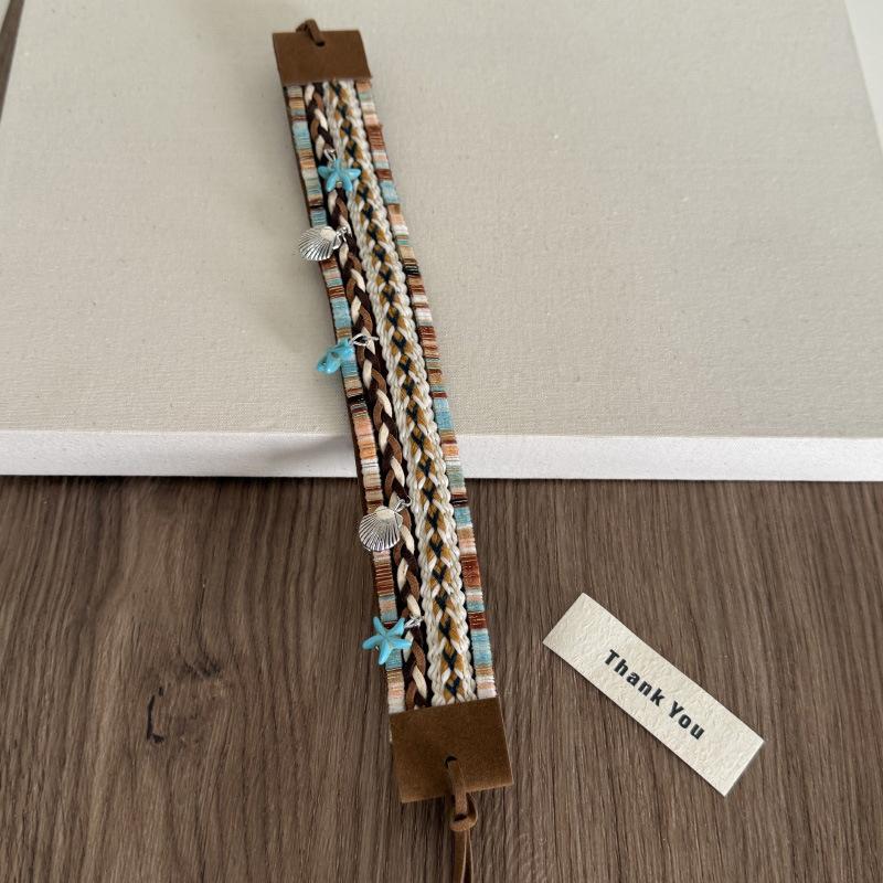 

New Bohemian Macrame Waist Belt,Mesh Weaving Organic Body Multiway Accessory & Hair Chain Cotton,Adjustable L6E8 A11