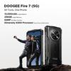 DOOGEE Fire 7 Rugged Smartphone 5G, Android 15, 13000mAh/18W, 16GB+256GB/2TB, 6.6” HD+ 90Hz Octa-Core Android Phone, 64MP+16MP