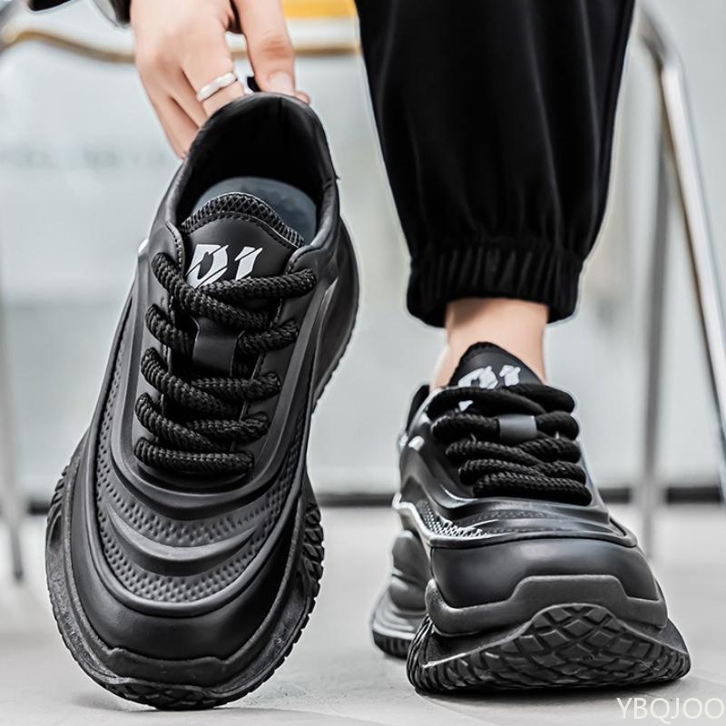 Fashion New autumn winter thick soled height increasing shoes versatile  personalized student casual simple comfortable men's shoes
