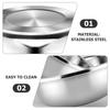 Happyyami Stainless Steel Mixing Bowls, Extra Large, Heat-Resistant, Deep Bowls, 2-Piece Set, Suitable for Salad, Vegetable Washing, Washing, Storage,