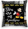Federa Cuscino Disney Topolino Topolino Minnie Copricuscino per Divano Soggiorno Adatta per Decorazione Casa Camera da Letto Stanza