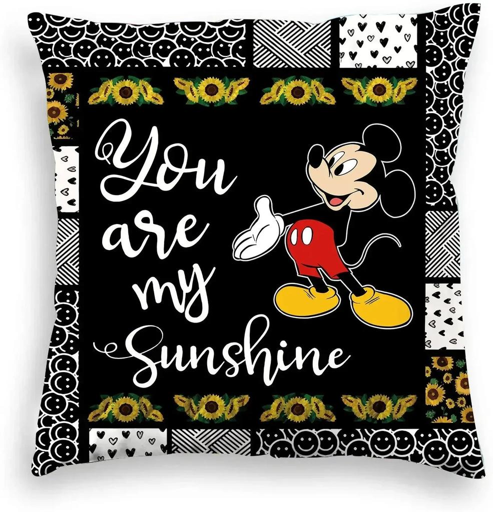 Federa Cuscino Disney Topolino Topolino Minnie Copricuscino per Divano Soggiorno Adatta per Decorazione Casa Camera da Letto Stanza
