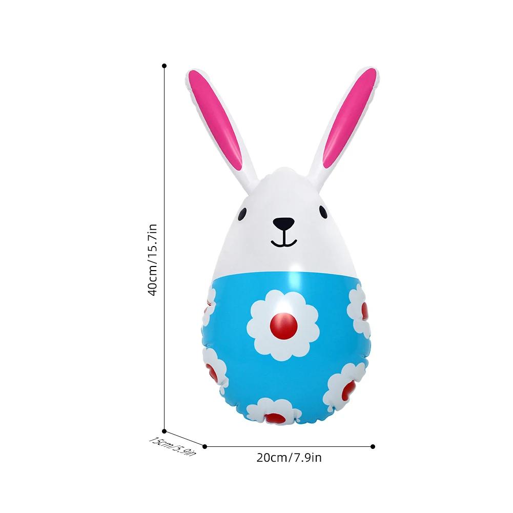 Easter Inflatable Rabbit Eggs Balloon For Kids Favors 2026 Easter Party Indoor Outdoor Egg Hunt Decoration