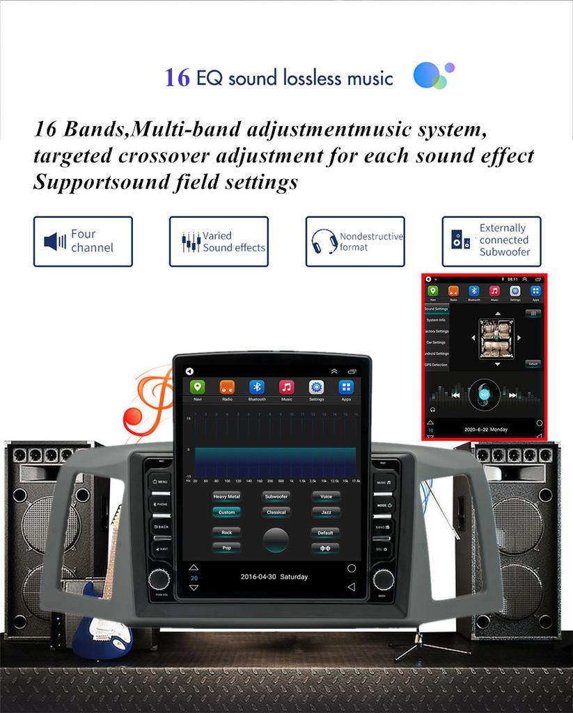 Android 11 Head Unit for Jeep Grand Cherokee Model A 2004-2007