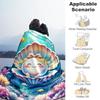 1PC shell oceanOutdoor Flannel Blanket - Soft Plush Decor for Picnics, camping, Bedroom, Playroom, Office, or Lunch Break 1314A