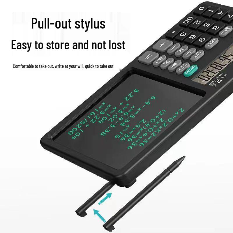 High-Brightness XL Screen Desktop Calculator with Writing Pad