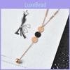Trendy Titanium Steel Geometric Necklace For Women Chic Long Pendant Accessory