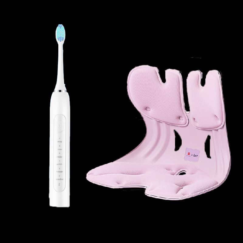 WOPOW ET02 Sonic Toothbrush & BKT Ergonomic Lumbar Chair Set