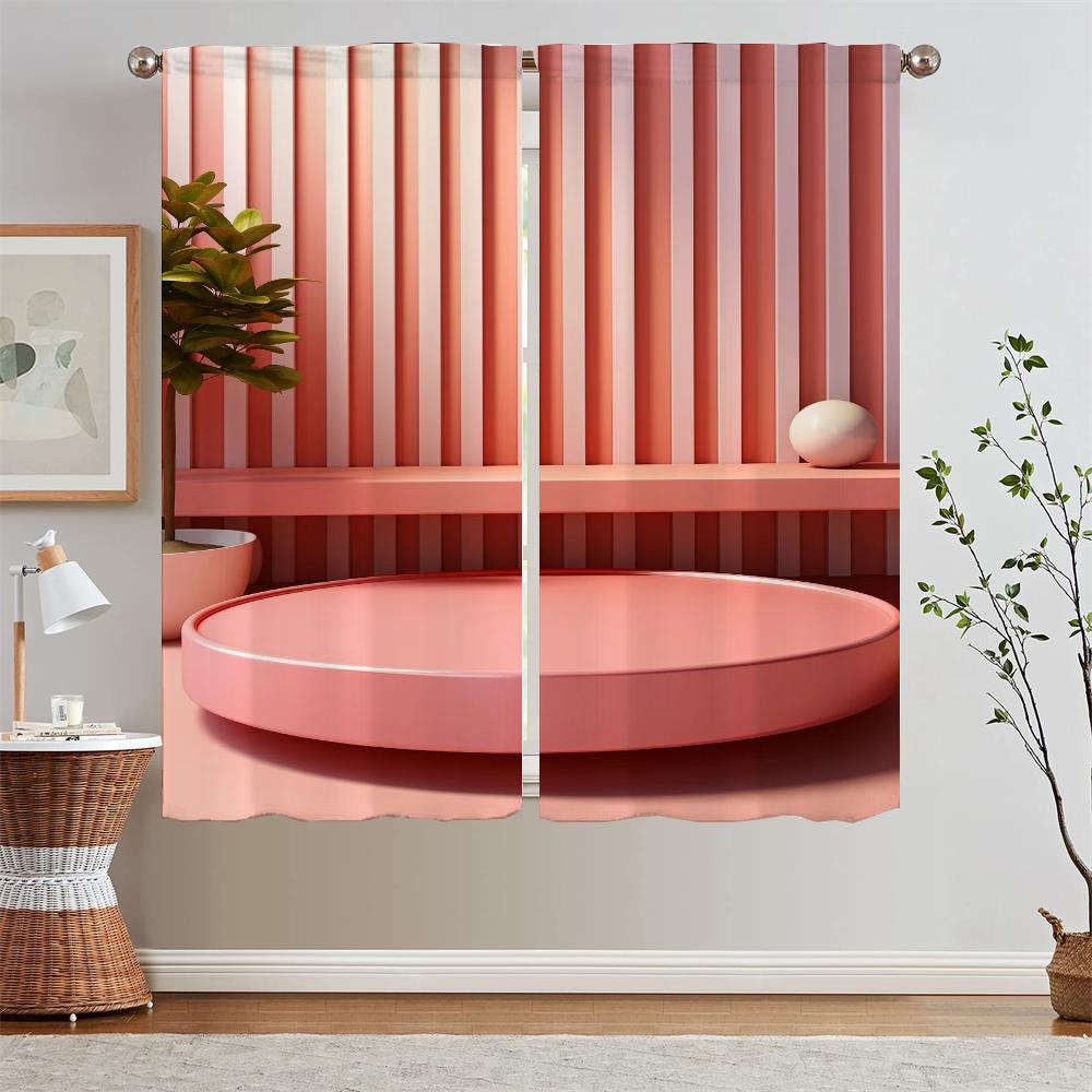 Morandi Pink Kitchen Curtains Salon 2 Cheap Pieces Short Window Curtains Home Chiffon Curtain Tiebacks Blinds Curls Tentacles