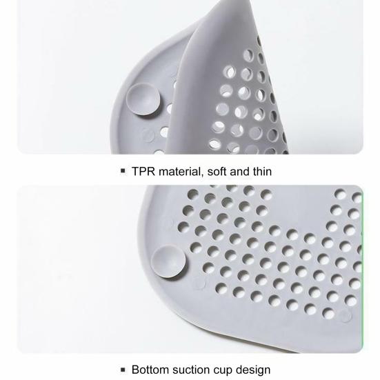 3/5/10Pcs Floor Drain Mat Easy Installation Effective Residue Filter Anti-clog Shower Drain Cover Leak-proof Drain Strainer