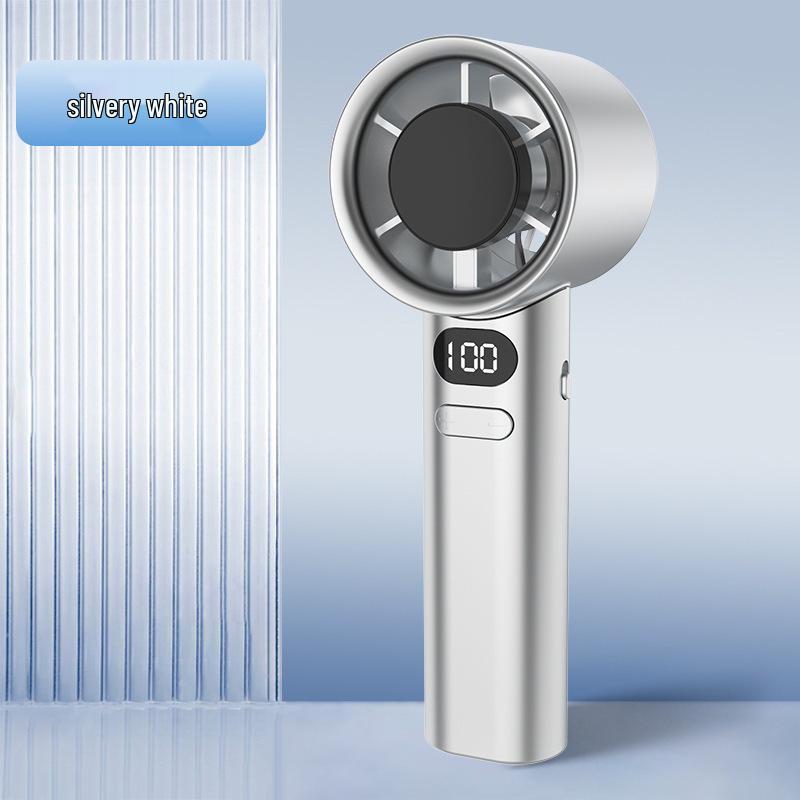 

Portable M11 Mini Fan: 120-Speed Stepless Adjustment, USB Rechargeable, Luxury Style for Students and Outdoor Use 160*58*55.5 mm белый