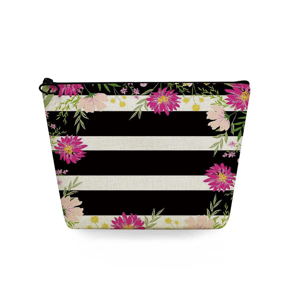 Women Flower Print Cosmetic Bag Toiletries Organize Travel Storage Case 6747