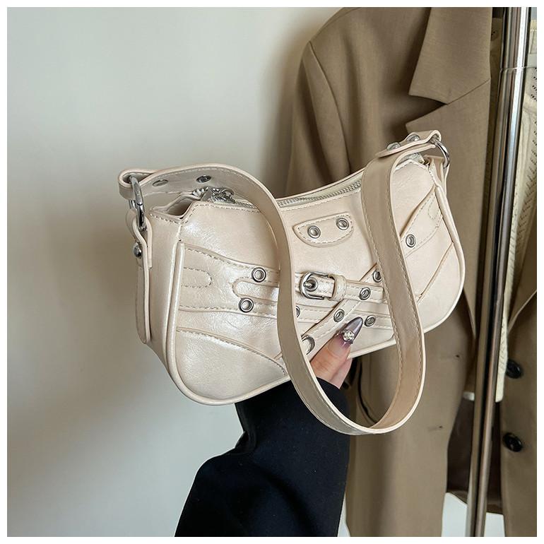 Ielgy Underarm Bag Fashionable High-End Sense One-Shoulder Messenger Small Square Bag