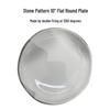 Stone Pattern Round Plate