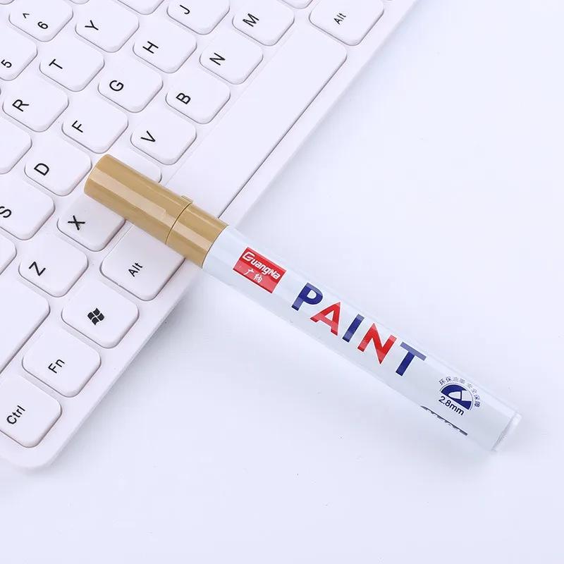 1/3/5 PCS White Paint Markers Pens Oily Waterproof Plastic Large Capacity White Marker School Supplies Stationery 0.7/1.0/2.5mm
