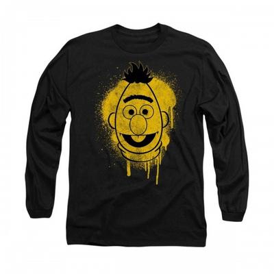 Sesame Street Unisex Adult Bert Graffiti Long-Sleeved T-Shirt