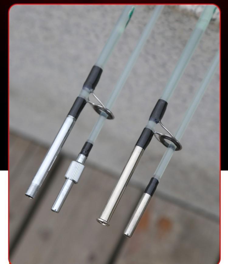 Fiberglass Fishing Rod with Solid Plug-in Stalk, 1.8/2.1m Resin Lure Rod