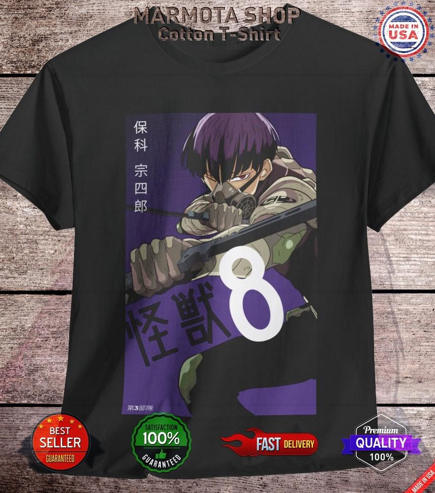 

Kaiju No 8 Mina Shiro T-Shirt Anime Soft Tee Shirt All Sizes Soshiro Hoshina K8 4XL