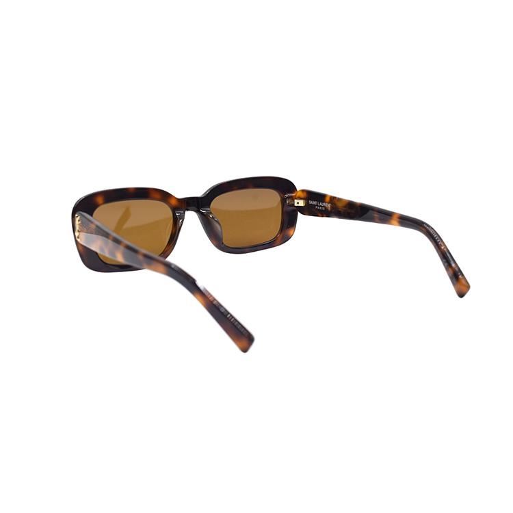 Saint Laurent Interwoven Letter Series Vintage Soft Rectangle Sunglasses Women Sunglasses SLM130F-004