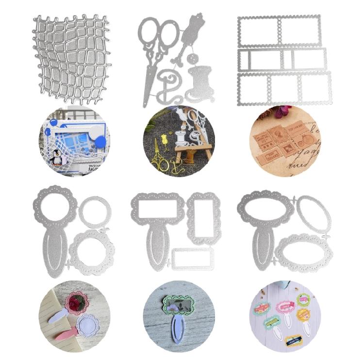 Grid Frame  Metal Die Cuts for Card Making Scrapbooking Paper Craft DIY Template