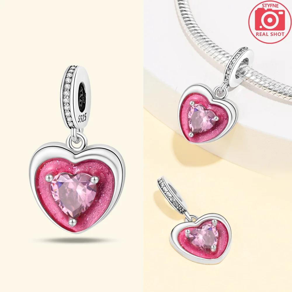 Copper Pink Pendant Heart Sunflower Unlimited Key Lock Original Charms Beads Fit Bracelet Jewelry Women'S Accessories Diy