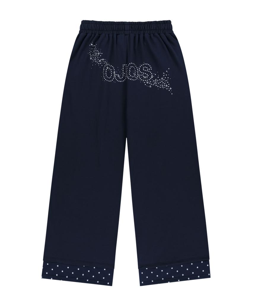 OJOS Hotfix Logo Wide Sweatpants / Navy
