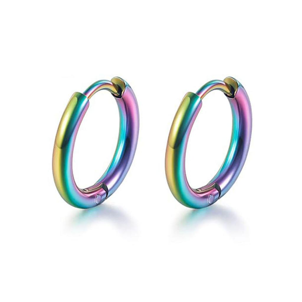 1-6 Paia 6mm-22mm 18G Acciaio Chirurgico 316L Piccoli Cartilagine Helix Lobuli Sleeper Huggie Cerchi Set per Uomo Donna
