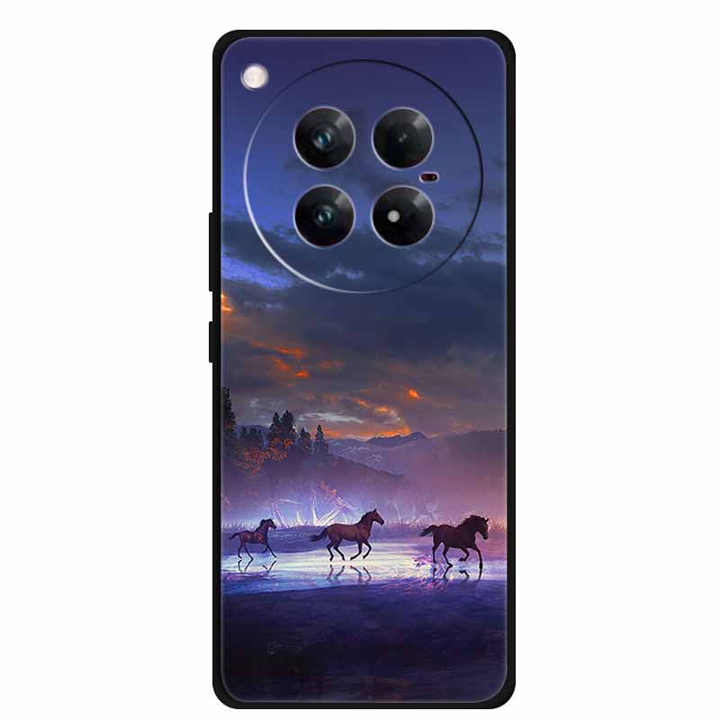 For Infinix Zero 40 5G Case Black Silicone TPU Painted Planet Cover Luxury Animal Case For Infinix Zero 40 4G Luxury FlowerFunda