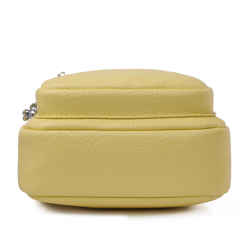 Women Chest Bag PU Leather Fashion Shoulder Bag Simple Casual Chest Waist Pocket