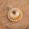 Natural Shiva Eye Gemstone 925 Sterling Silver Jewelry Designer Pendant 1.23" AJP-2033