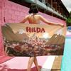 H-Hilda Cartoon Girl Big Microfiber Beach Towels Quick Dry Towel Sand Beach Towels Pool Towel for Travel Swim Pool Yoga