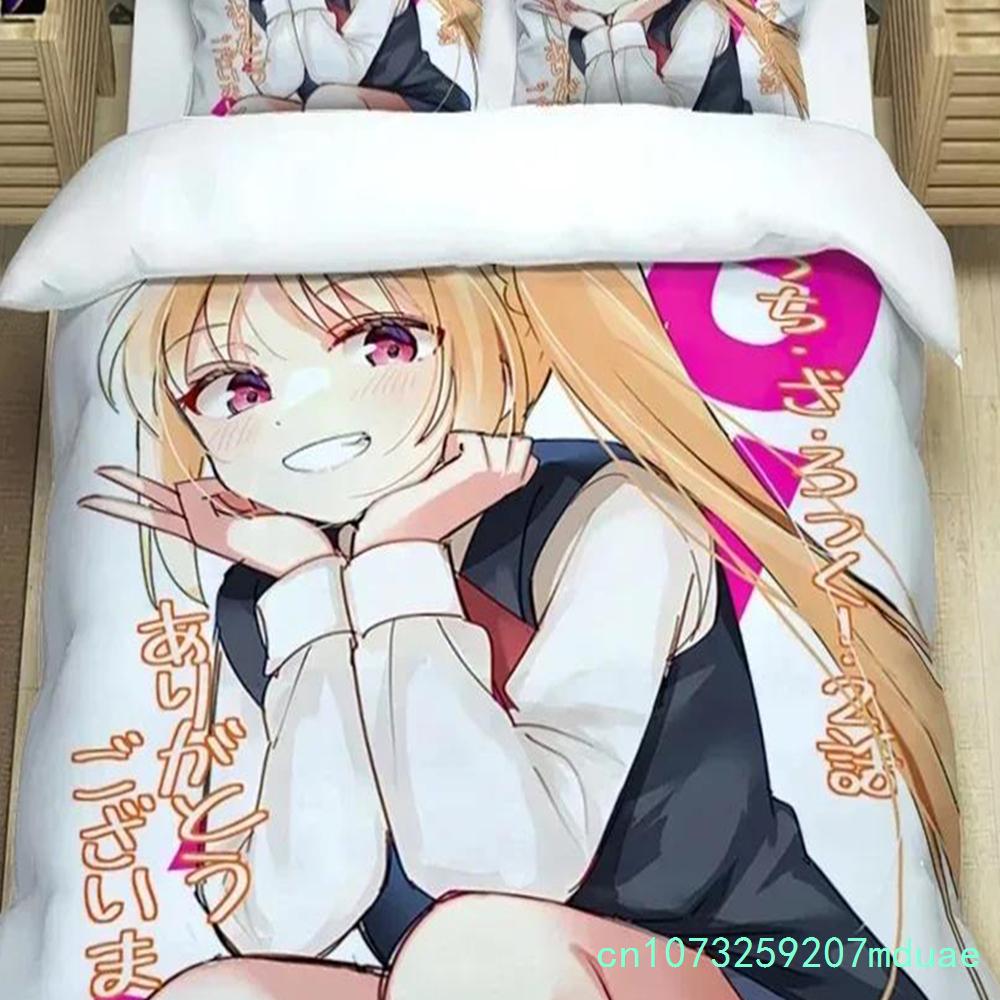 New Anime Bocchi The Rock Kessoku Band Bedding Set Duvet Cover Quilt Cover Pillowcase Comforter King Queen Size Boys Adult