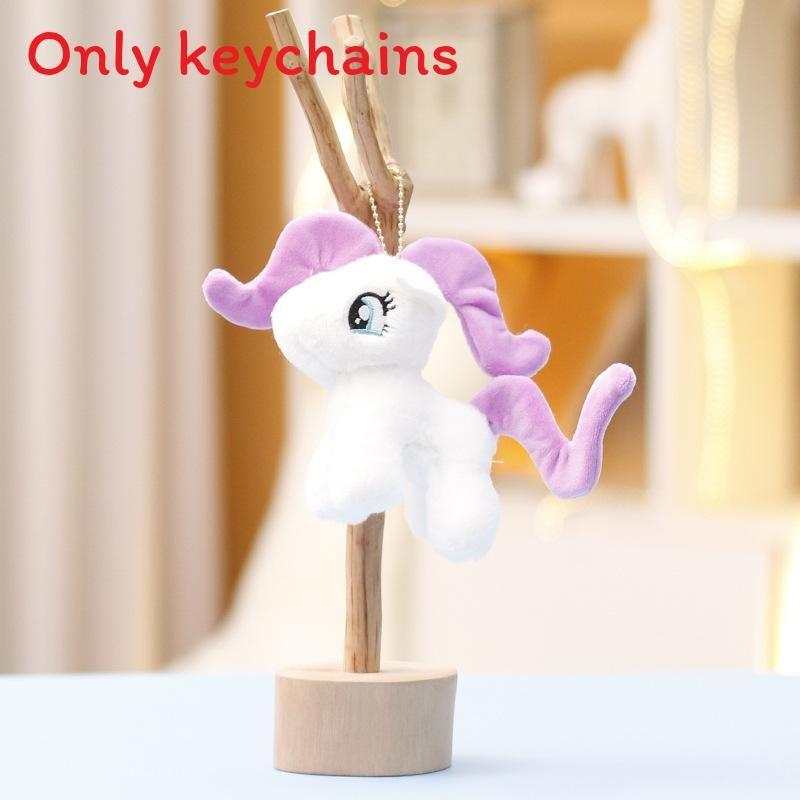 

Плюшевые брелоки My Little Pony Игрушка Детский подарок Мягкий короткий ворс Фигурка животного Для детей Куклы белый