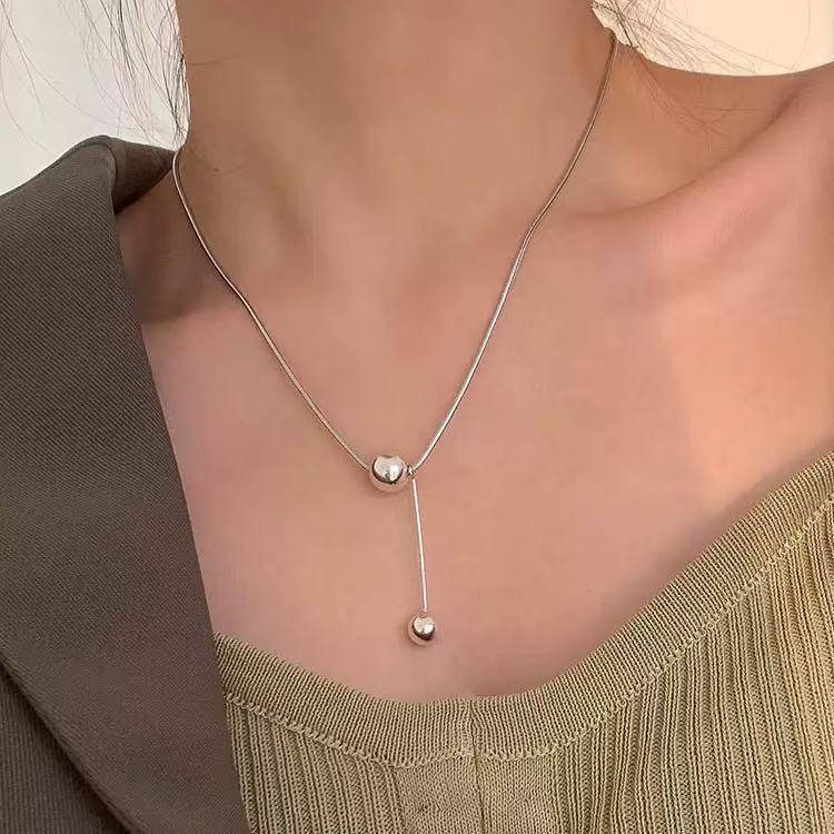 Simple pearl necklace women's new light luxury niche high-end fashion versatile women's neck chain