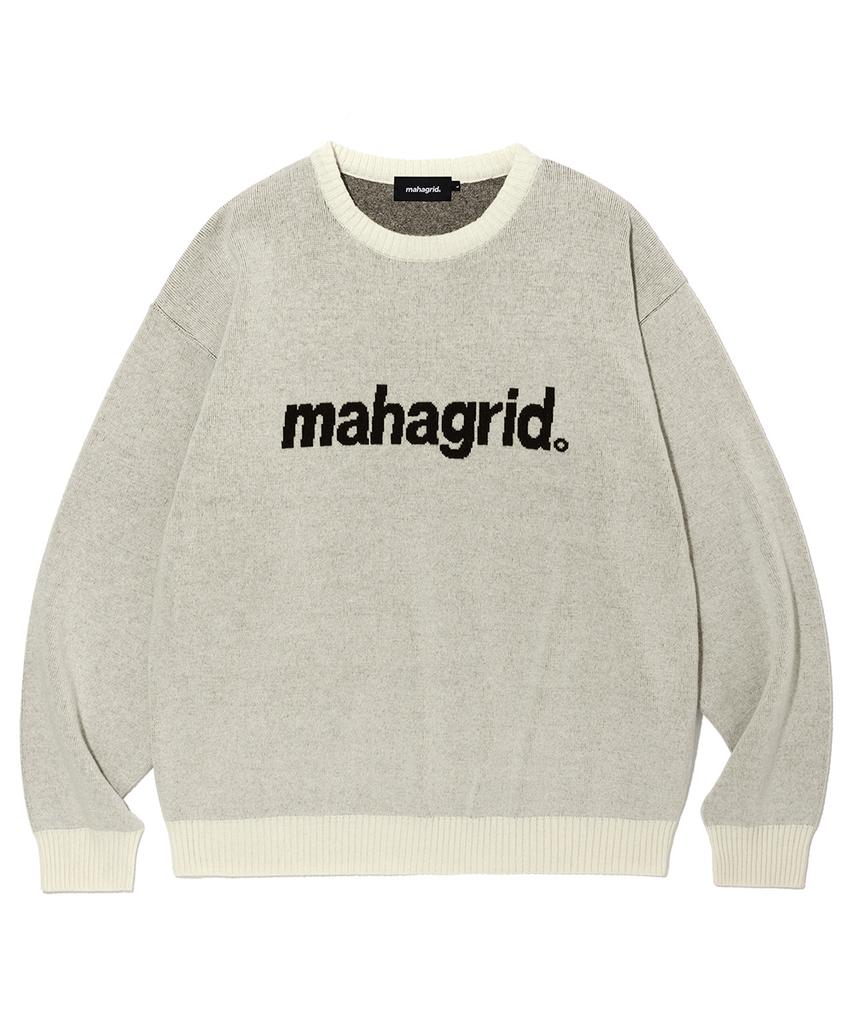 MAHAGRID Basic Logo Knit Sweater Ivory(Mg2Efmk620A)
